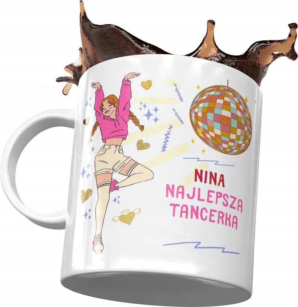 Nina Születésnapi Bögre Névnapi Ajándék Nyomtatott Fotóval