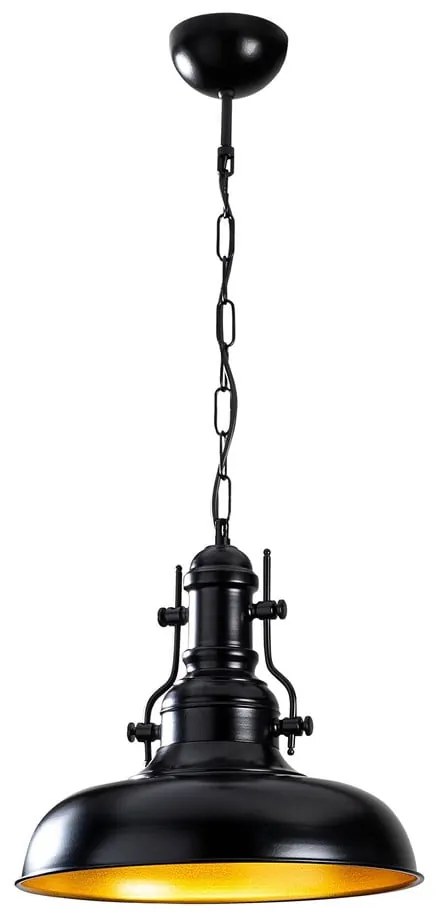 Fekete függőlámpa fém búrával ø 32 cm Berceste – Opviq lights