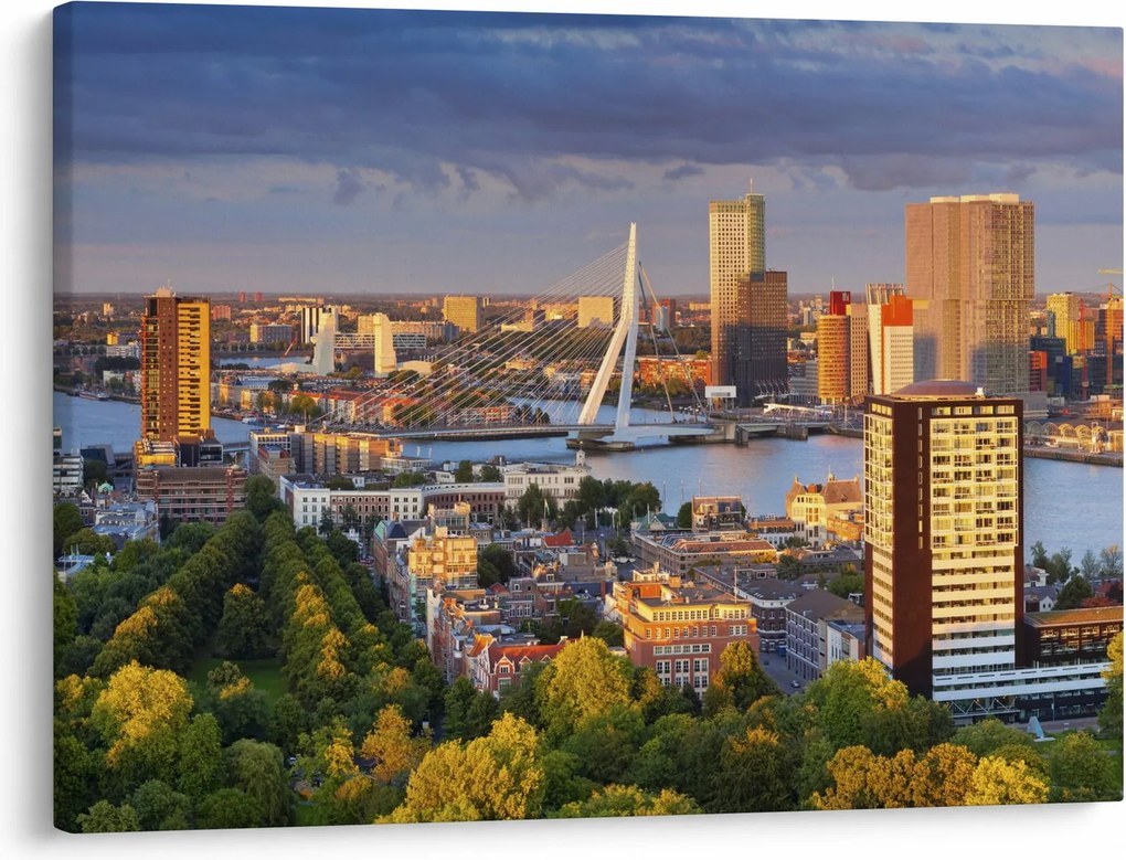 Kép - panoráma Rotterdam, Hollandia (70x50 cm)