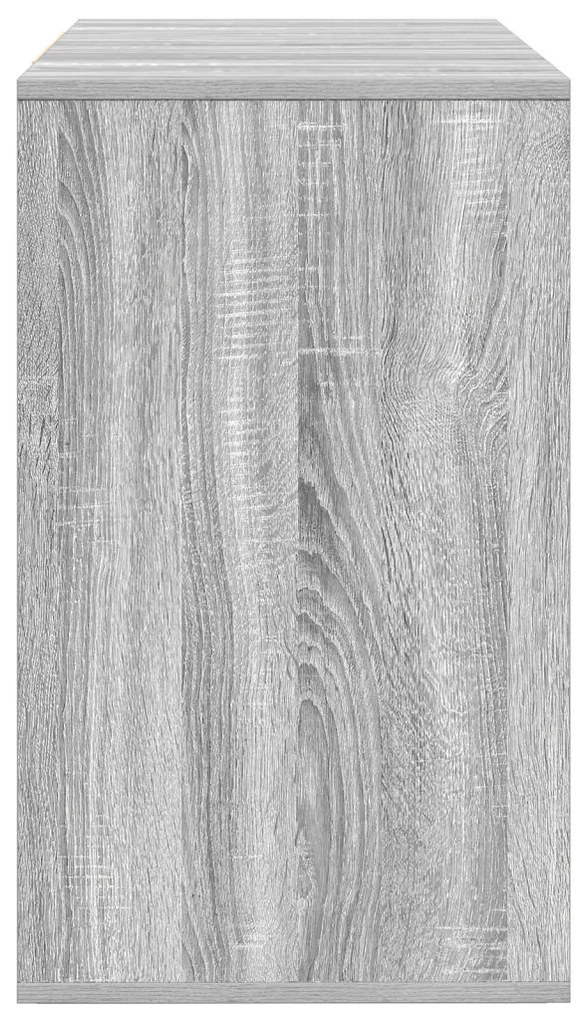 Oldalszekrény Szürke Sonoma 120x41x75 cm Műanyag