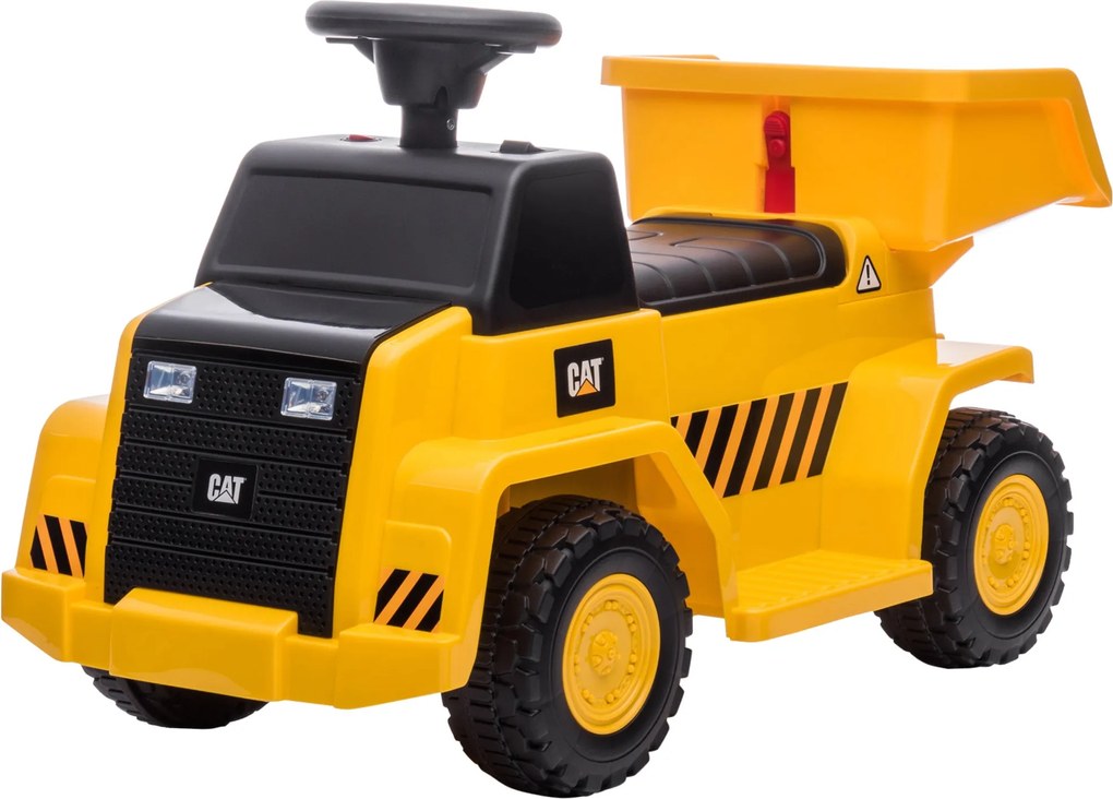 HOMCOM Elektromos Gyermek Traktor, Játék Jármű Billenő Rakodóterülettel, Sípottal, Elektromos Autó Gyerekeknek, Járgány Traktor Fényszórókkal, max. 3