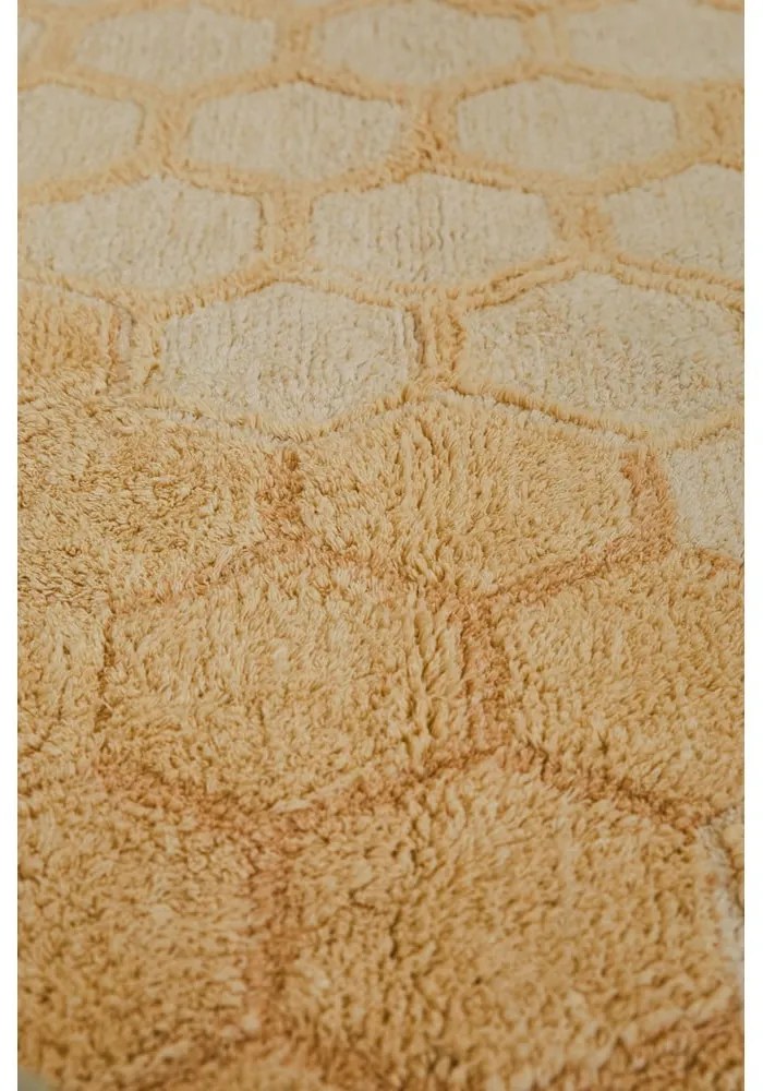 Okkersárga mosható kézi szövésű pamut szőnyeg 140x200 cm Sweet Honey – Lorena Canals