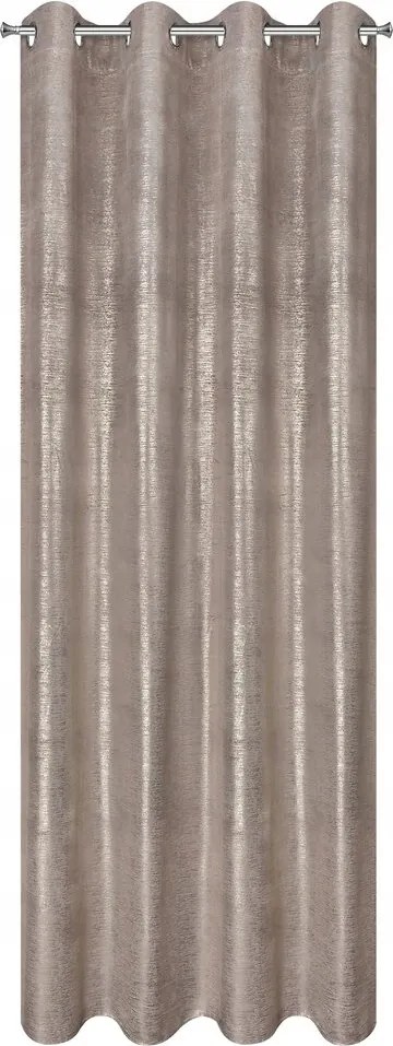 Bársony függöny rózsaszín arany nyomtatás 140X250 kerek