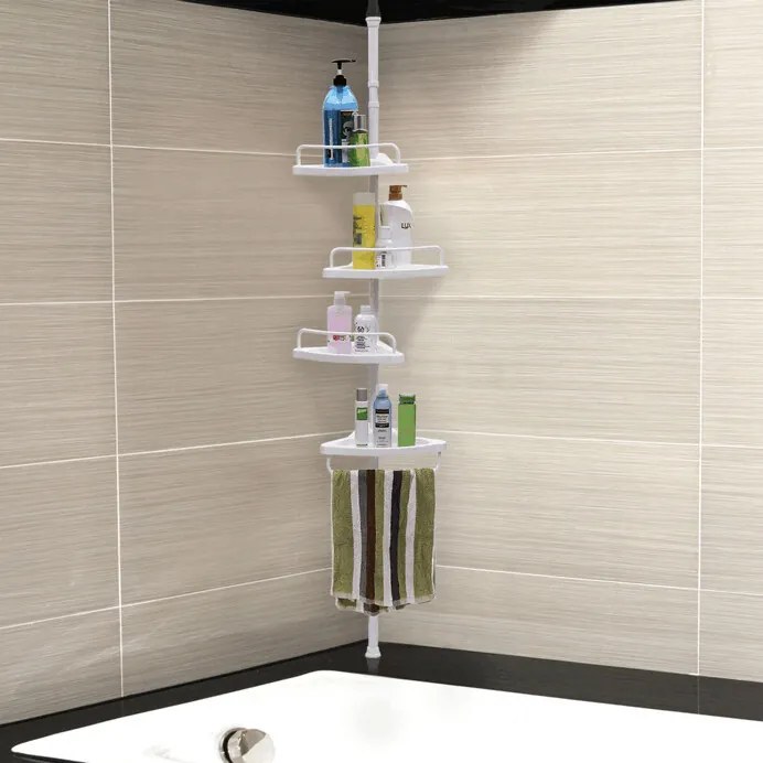 Fürdőszobai polc műanyag fehér AKP-E1001 WT