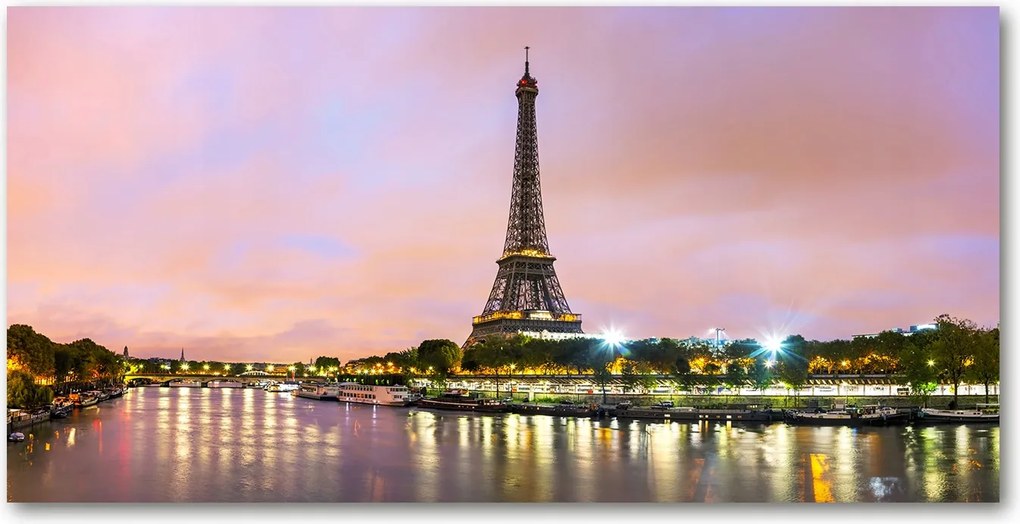 Fotó üvegkép Eiffel-torony Párizs 140x70