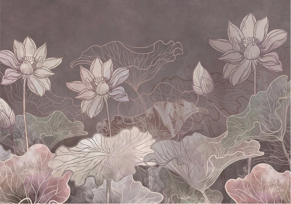 Fotótapéta Flizelin Szoba tapéta Békés botanika 208x146 Ragasztó