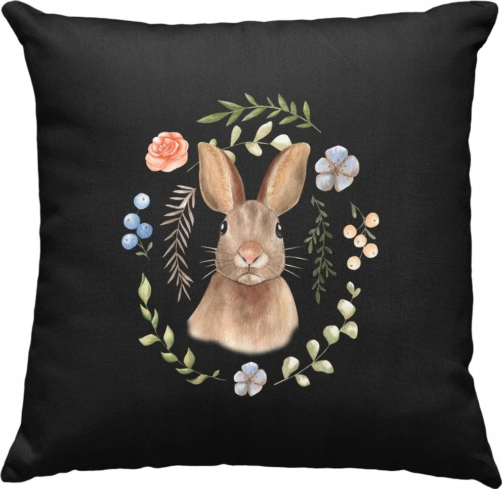 Nyuszi párna Kedves nyuszi 4 fekete