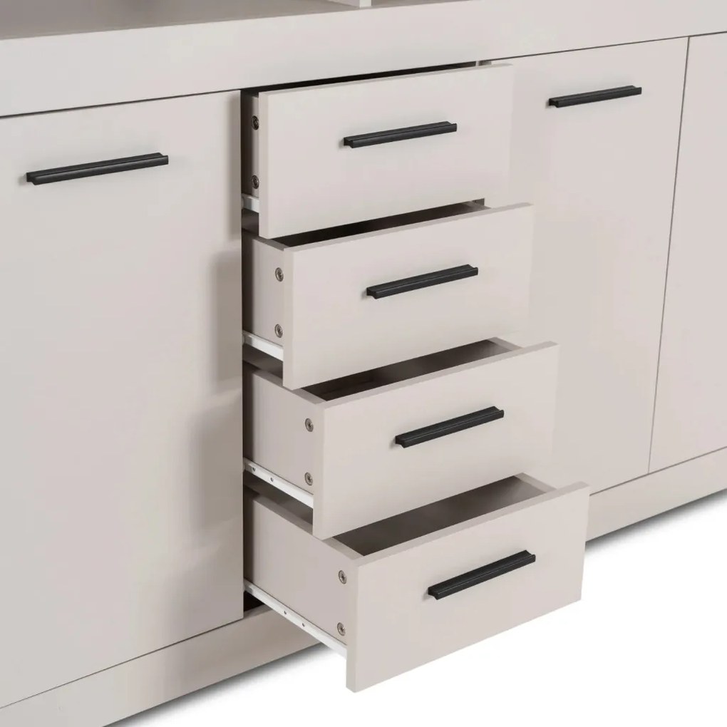 Komód 190 cm méretben, kaszmir színben BLAGO