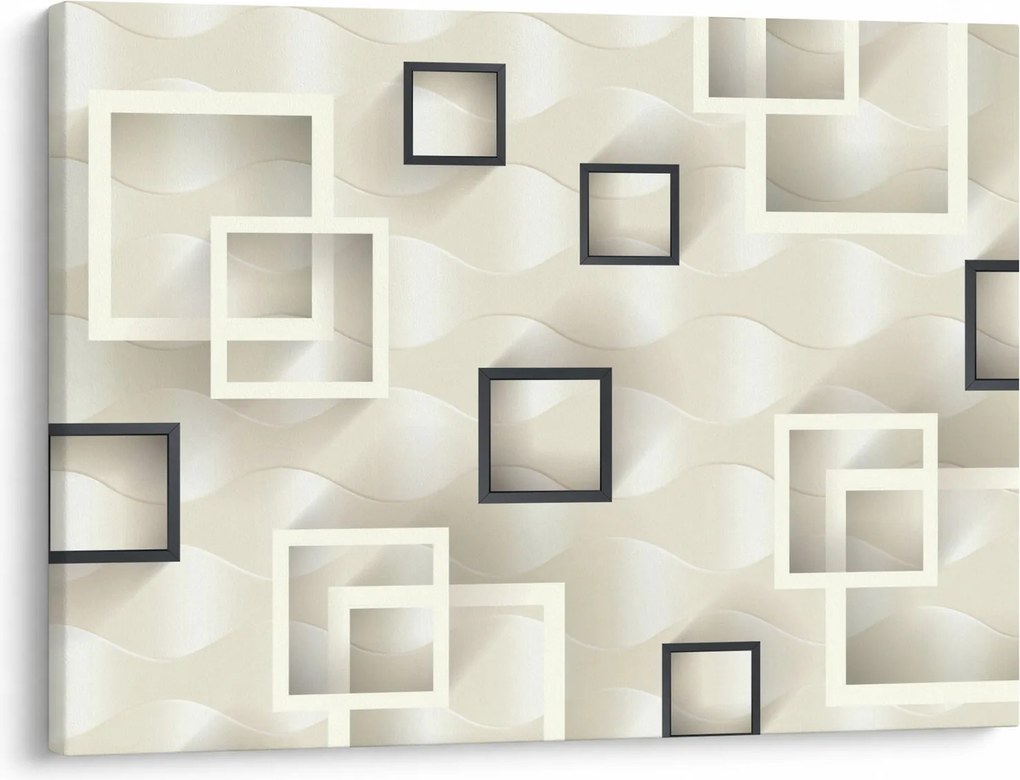 Geometriai absztrakt kép (70x50 cm)