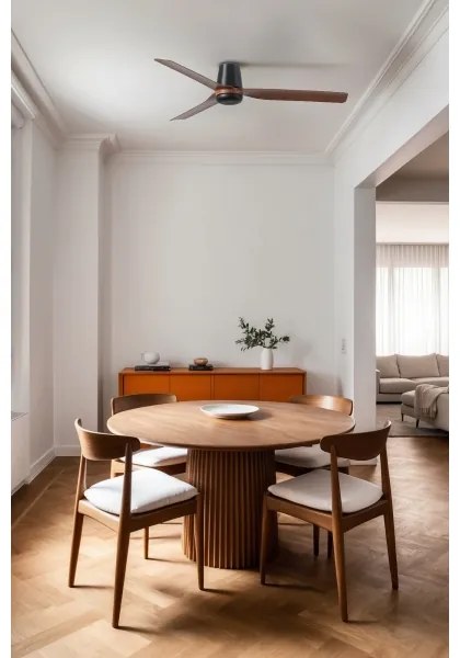 FARO 33831 - Mennyezeti ventilátor PUNT TUB M barna/fekete átm. 130 cm + távirányító