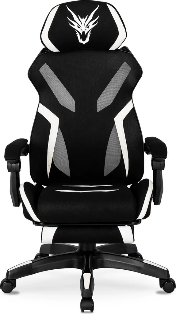Gaming forgószék fekete/fehér színben MAXIMO