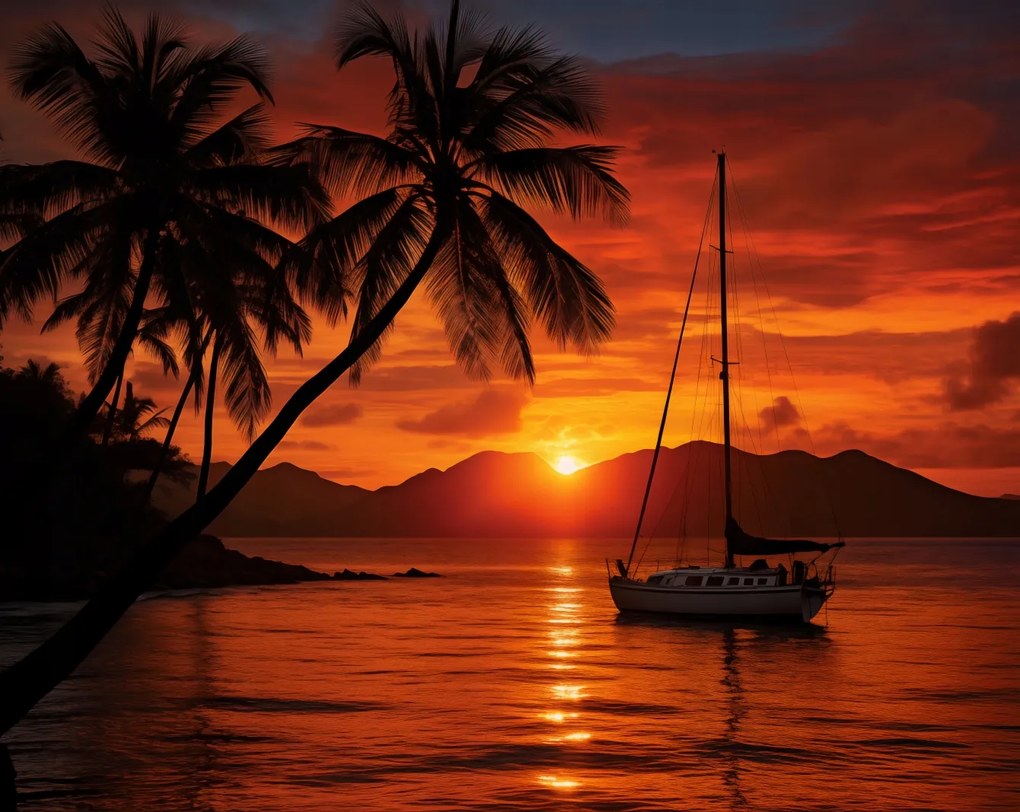 Poszter 76x60,5cm Trópusi Nyugat