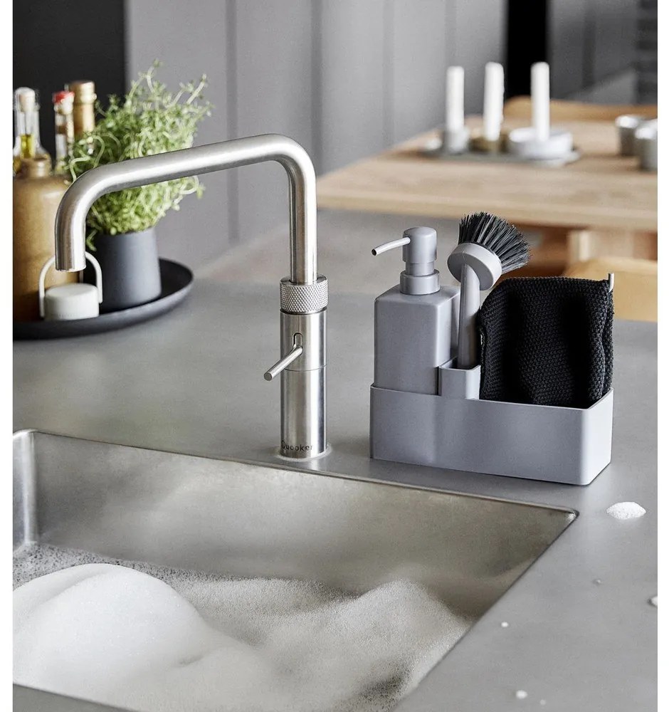 Szürke kerámia mosogatóeszköz tartó Singles – Zone