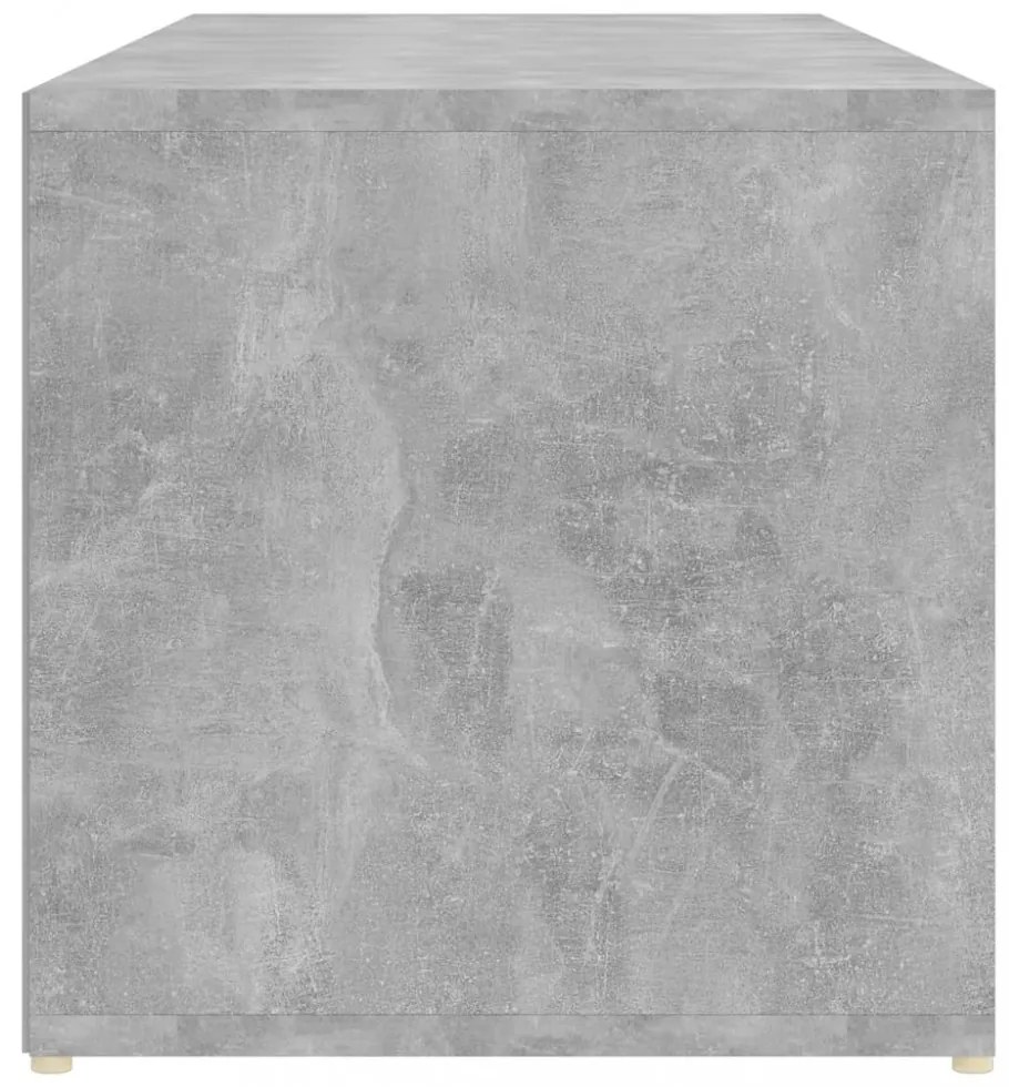 betonszürke szerelt fa cipőtároló pad 105 x 35 x 35 cm