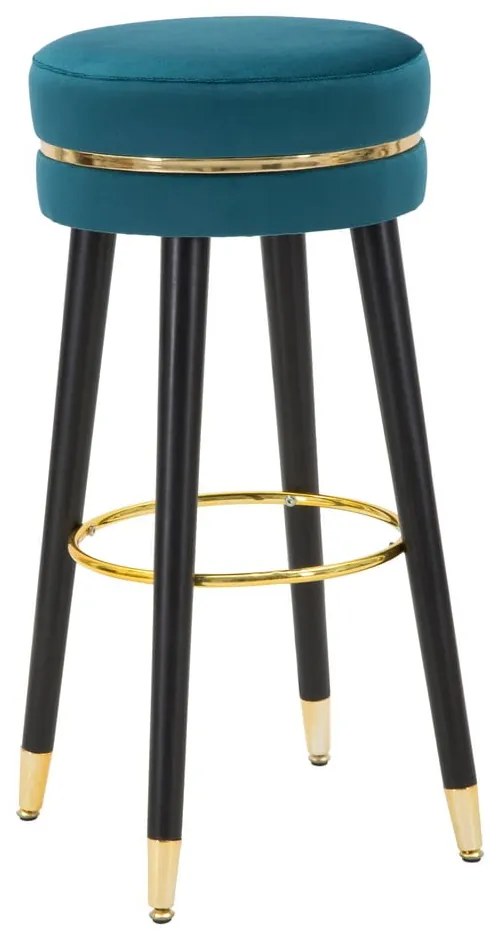 Türkiz kárpitozott bárszék (ülésmagasság 74 cm) Paris – Mauro Ferretti