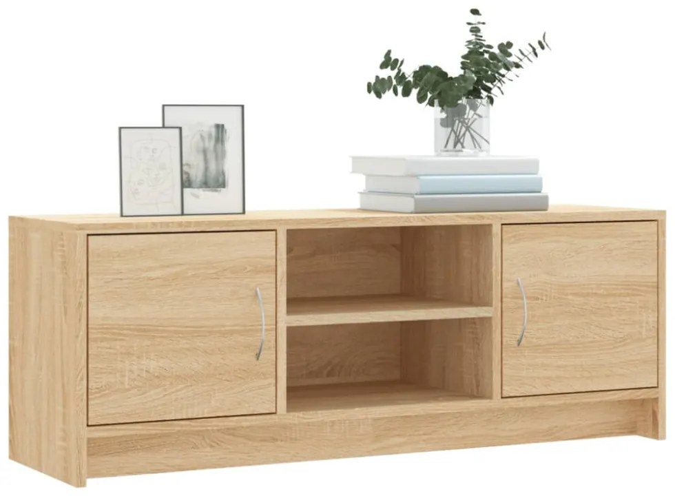 sonoma tölgy színű szerelt fa fali TV-szekrény 102x30x37,5 cm