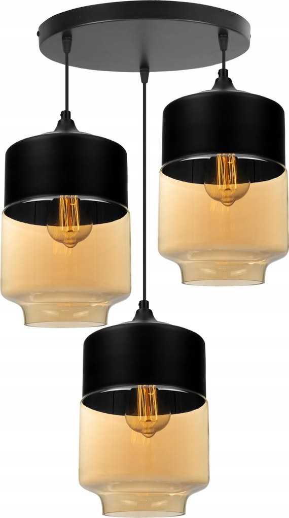 Mennyezeti Lámpa Lógó Csillár Loft Üveg Lámpabúra Tripla Glamour