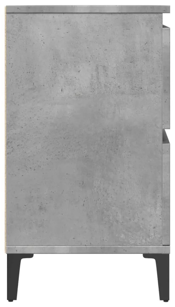 betonszürke szerelt fa mosdószekrény 80 x 33 x 60 cm
