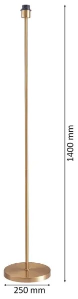 LED állólámpa TUNJA 1xE27/20W/230V átmérő 30 cm arany/fehér