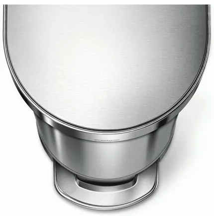Simplehuman Slim 45 l pedálos szemetes,rozsdamentes acél