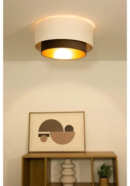 Mennyezeti lámpa NATIA 1xE27/60W/230V fehér/barna