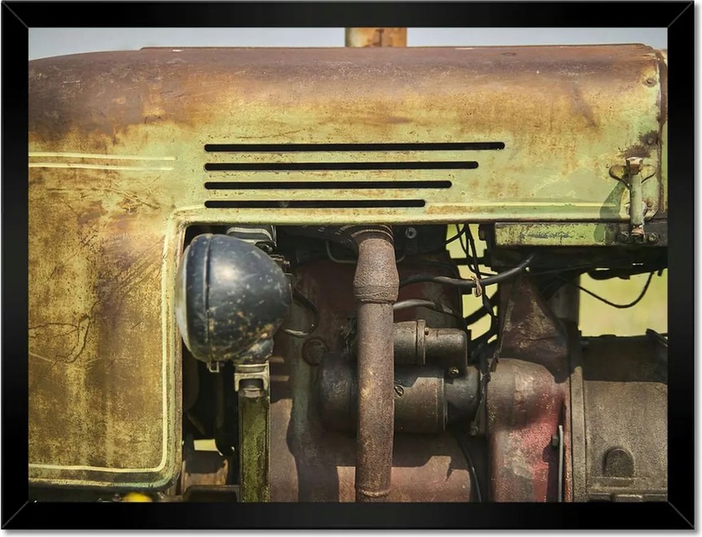 Poszterek keretben 40x30 Antik traktormotor