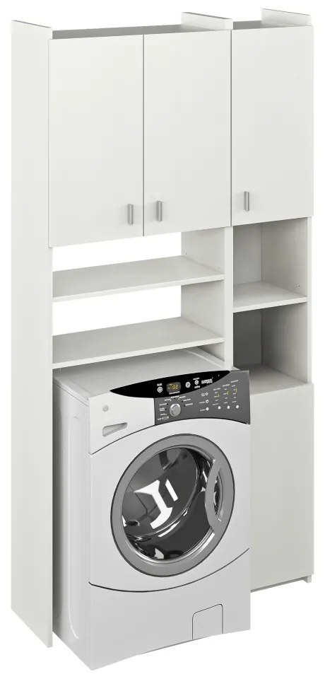 MIRALI mosógép feletti szekrény, fehér