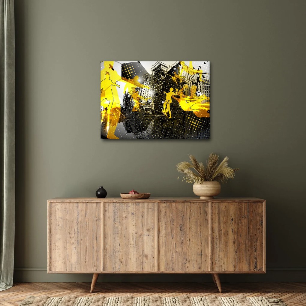 Kép - Foci a nagyvárosban (70x50 cm)