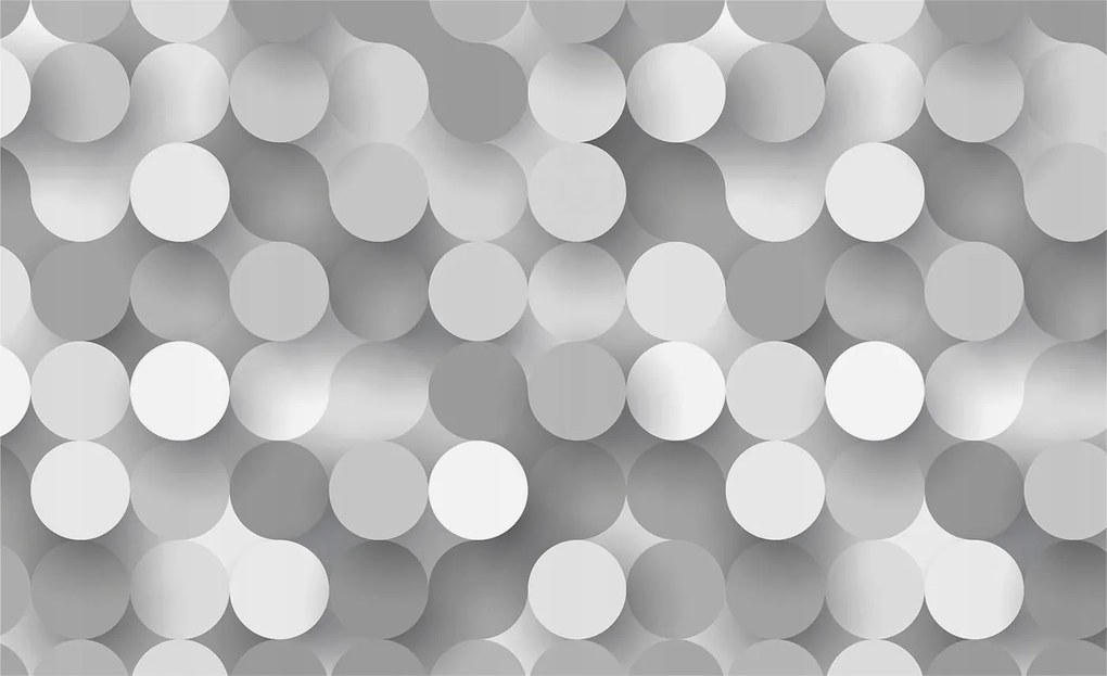 Fotótapéta Dekoratív Fali Tapéta Képekkel Szürke körök 416x254