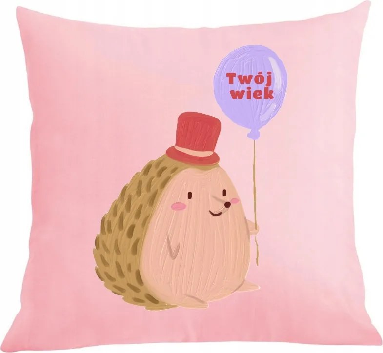 Szülinapi párna párnahuzat Süni Életkor Ajándék