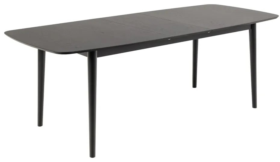 Bővíthető étkezőasztal tölgyfa dekoros asztallappal 90x219 cm Montreux – Actona