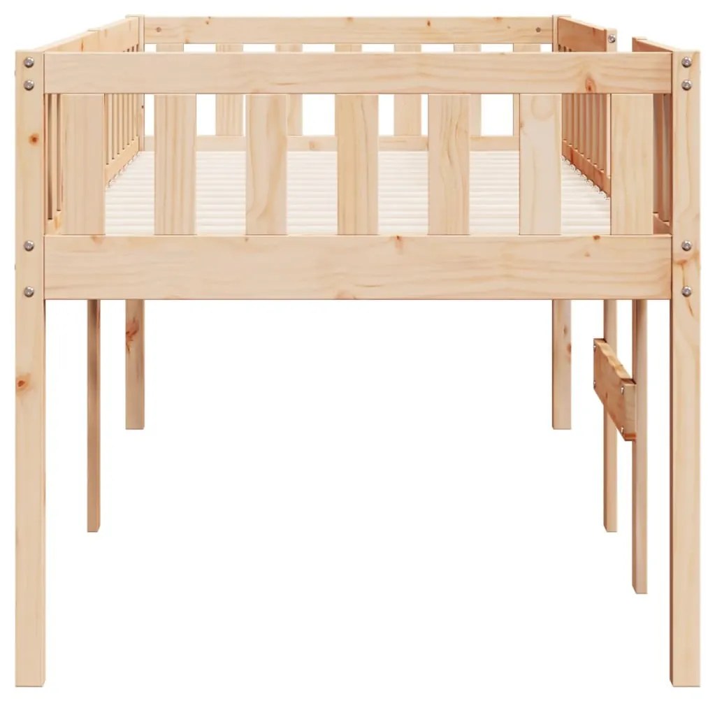 tömör fenyőfa gyerekágy matrac nélkül 90 x 190 cm