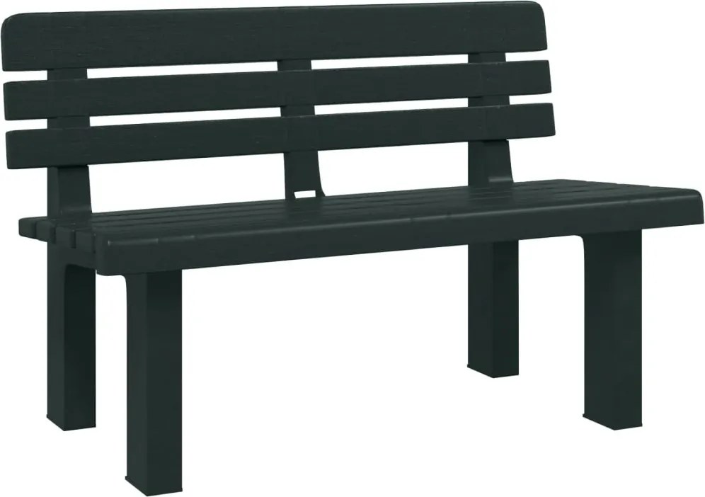 vidaXL zöld polipropilén kerti pad 110 x 52 x 71 cm