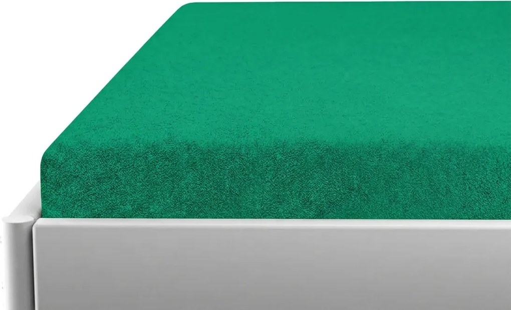 Frottír gumis lepedő gyerekágyba PREMIUM 60x120 cm mentás