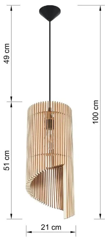 Limpezia fa függőlámpa - Nice Lamps