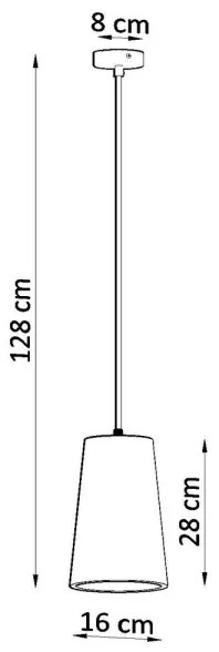 Sollux SL.0849 - Csillár zsinóron GULCAN 1xE27/15W/230V