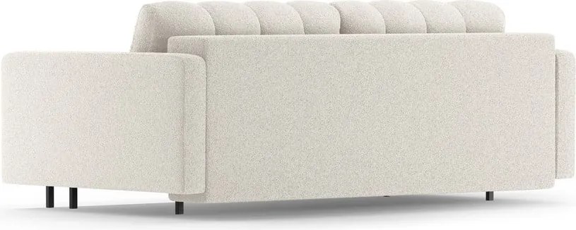 Krémszínű buklé kinyitható tárolóhelyes kanapé 222 cm Bali – Cosmopolitan Design