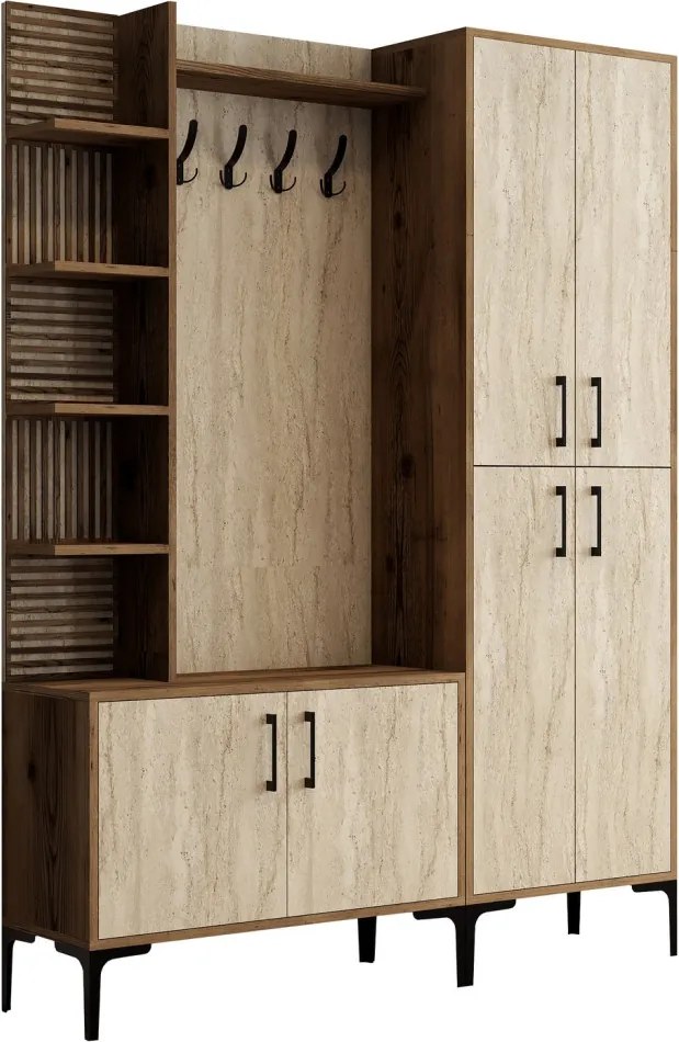 Viyana D - Walnut, Travertine