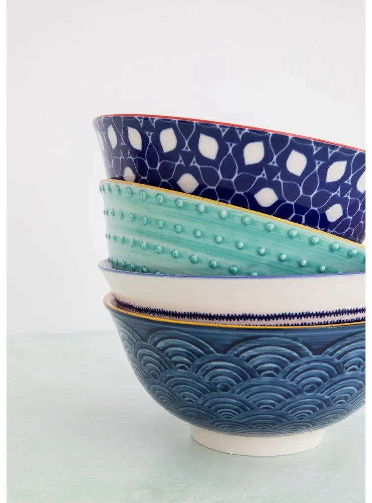 4 db-os kerámia tál készlet, ø 16,5 cm - Kitchen Craft
