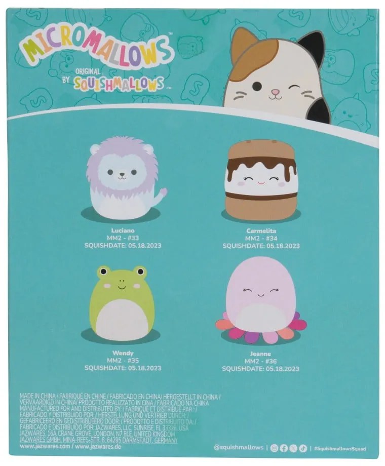 Plüssjáték szett 4 db-os Micromallows 4Pack – SQUISHMALLOWS