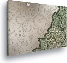 Vászonkép 60x40 Keleti dísz arab textúra minták zöld bézs piros