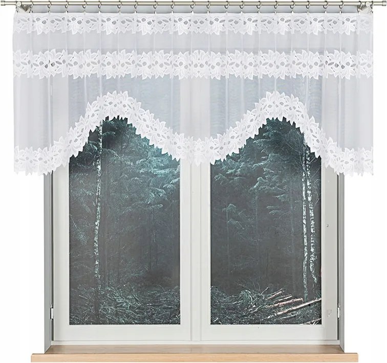 Jacquard készfüggöny alul kivágással 230x80 cm Bastia