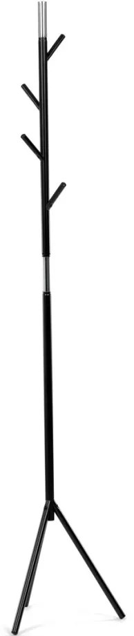 Modern Állófogas, magasság 179 cm, fém szerkezet, matt fekete lakk, teherbírás 6 kg