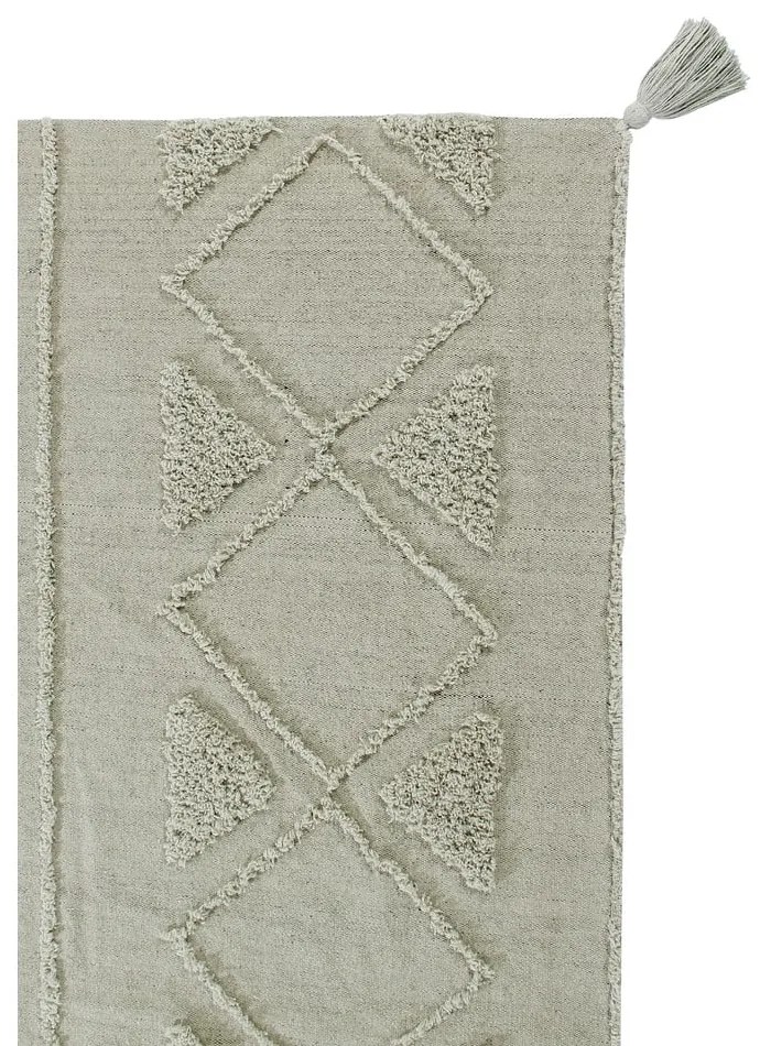 Világoszöld mosható kézi szövésű pamut szőnyeg 170x240 cm Tribu Olive – Lorena Canals