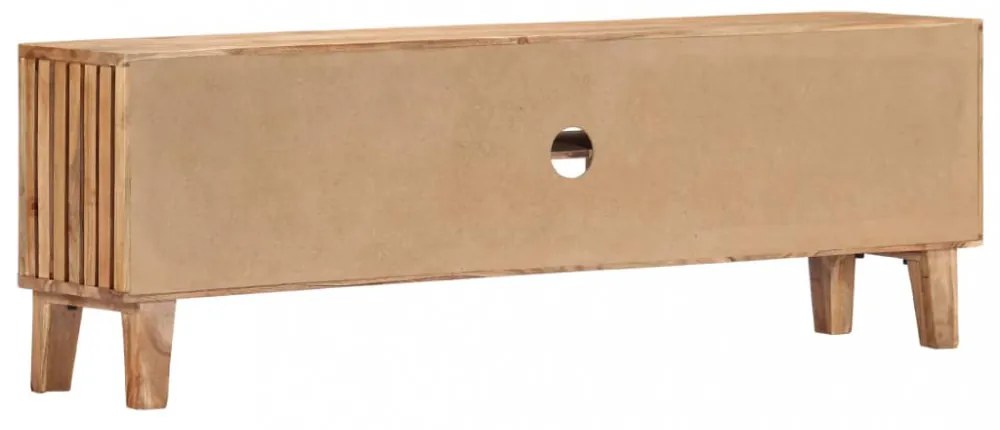 tömör akácfa TV-szekrény 130 x 30 x 45 cm