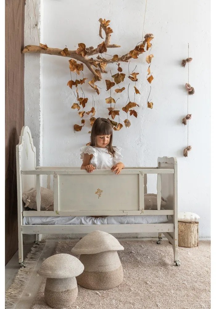 Bézs textil játéktároló kosár ø 23x27 cm Mushroom – Lorena Canals