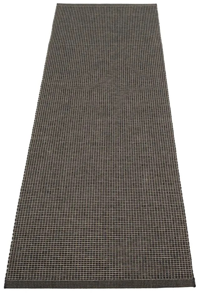 Antracitszürke kültéri-beltéri futószőnyeg 70x240 cm Emm Black Linen – Pappelina