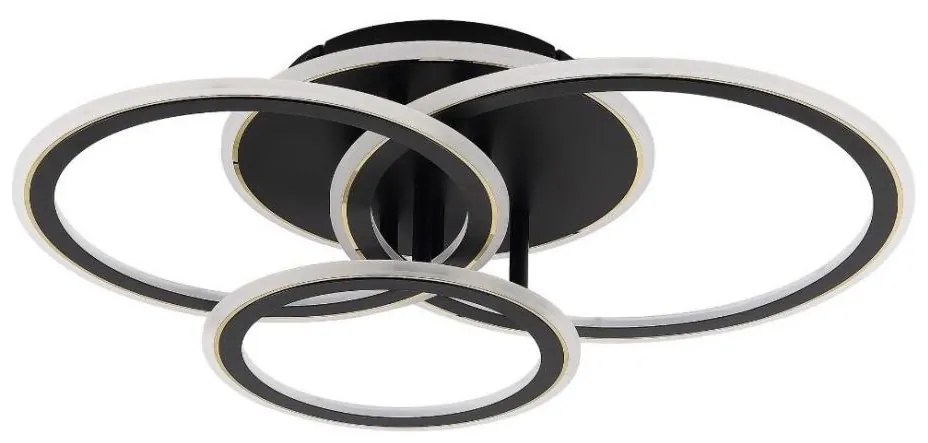 Zuma Line MS238130-BK - LED Dimmelhető lámpa LUNAR LED/55W/230V 3000-6000K fekete + távirányító