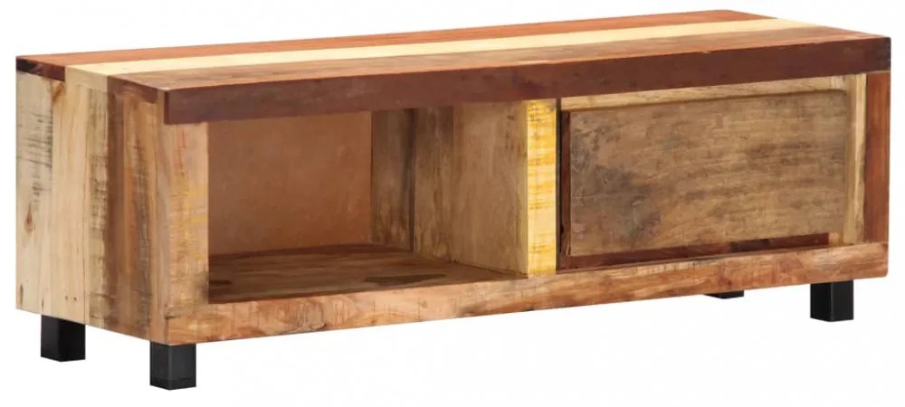 tömör újrahasznosított fa TV-szekrény 100 x 30 x 33 cm