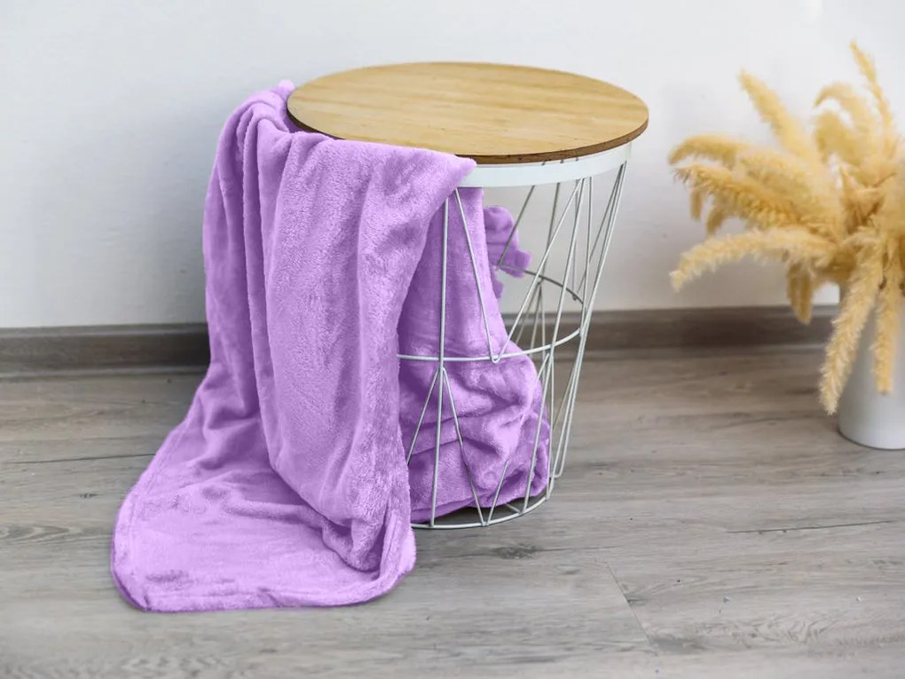 Mikroflanel pléd VIOLET 200x220 cm világos lila